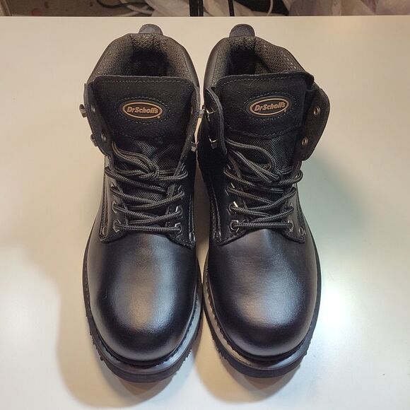 BRAND NEW DrSCHOLL'S LEATHER  OIL AND SLIP RESISTANT ANKLE HIGH MEN'S BOOT - Picture 3 of 14